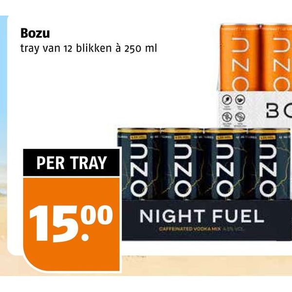 Night Fuel tray 12 stuks