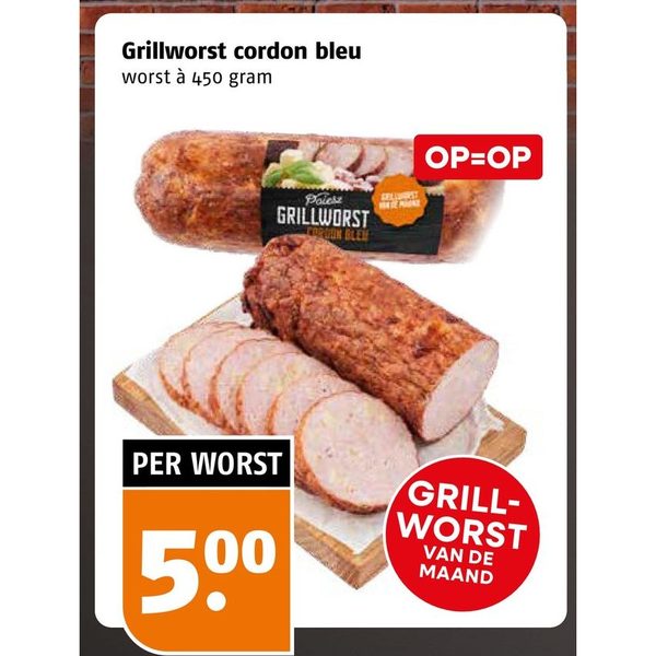 Grillworst cordon bleu