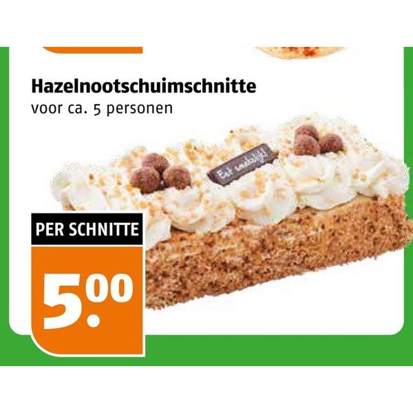 Hazelnootschuimschnitte