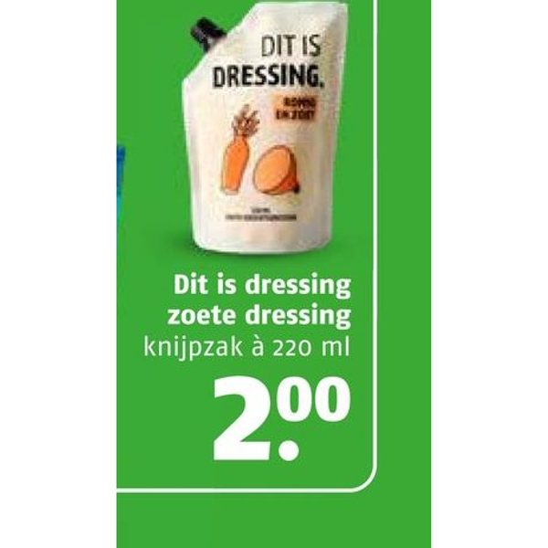 Zoete dressing