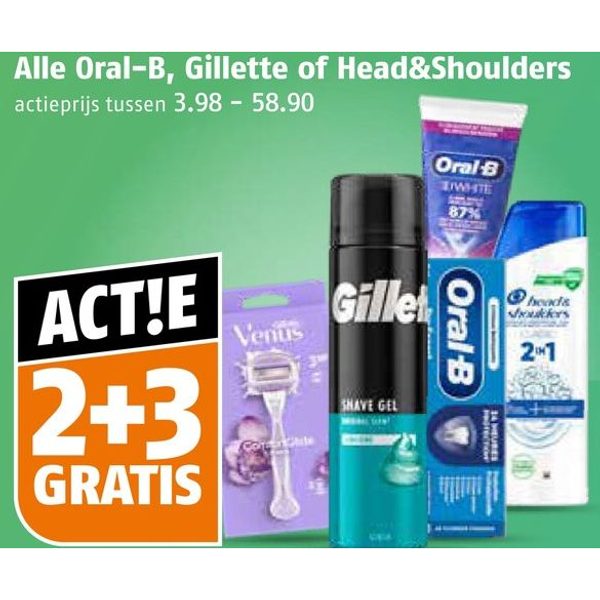 Oral-B, Gillette of Head&Shoulders diverse producten