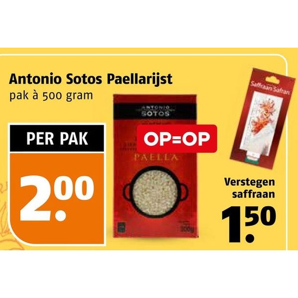 Antonio Sotos Paellarijst