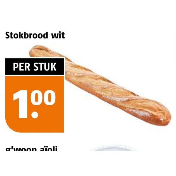 Stokbrood wit