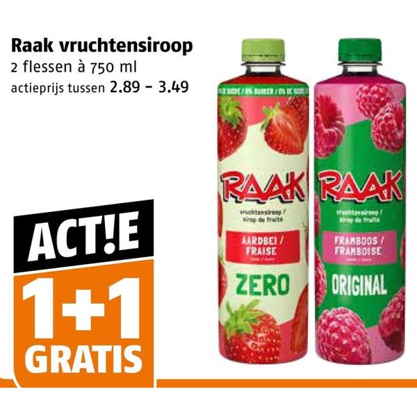 Raak vruchtensiroop