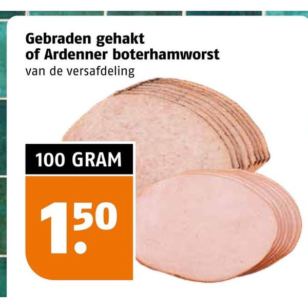 Gebraden gehakt of Ardenner boterhamworst