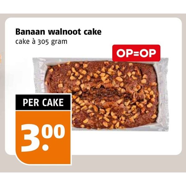 Banaan walnoot cake