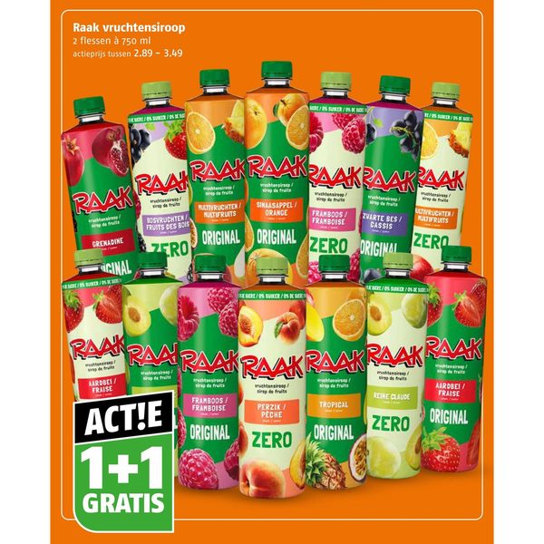 Raak vruchtensiroop