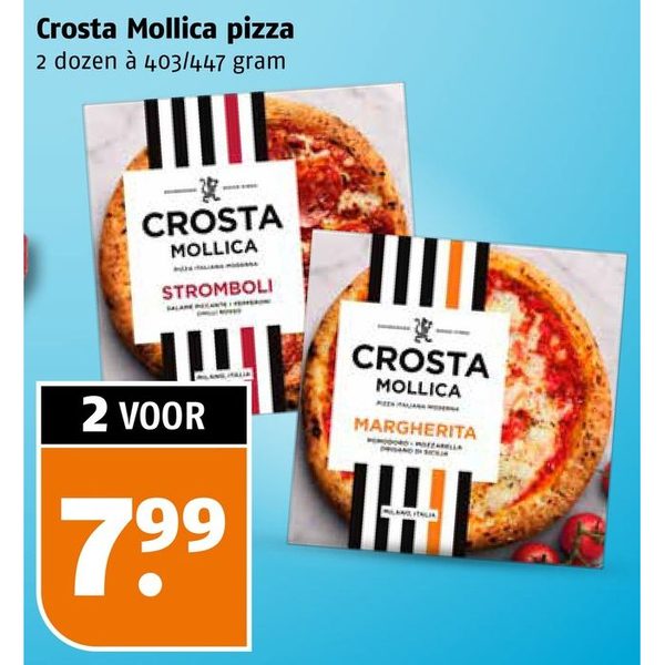 Crosta Mollica pizza