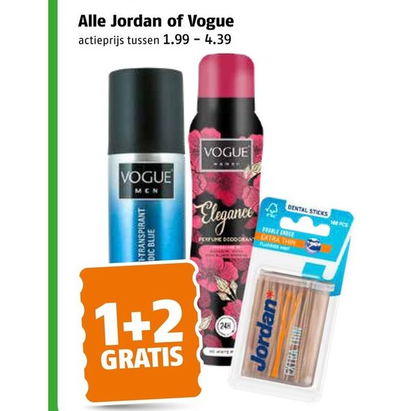 Jordan of Vogue deodorant en mondverzorging