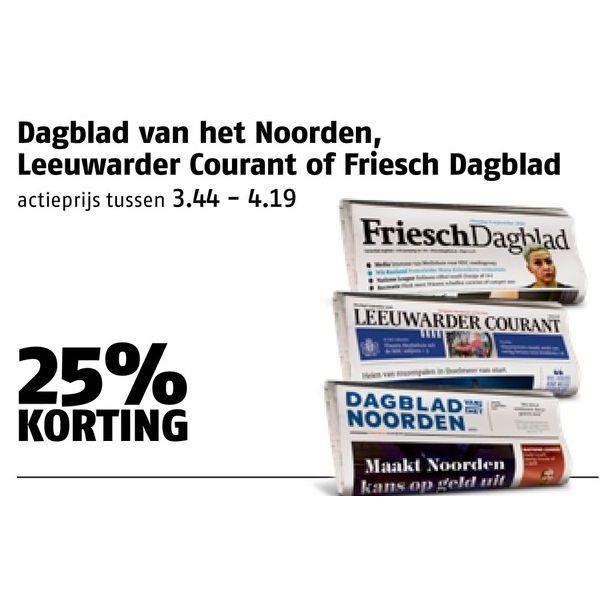 Dagblad van het Noorden, Leeuwarder Courant of Friesch Dagblad