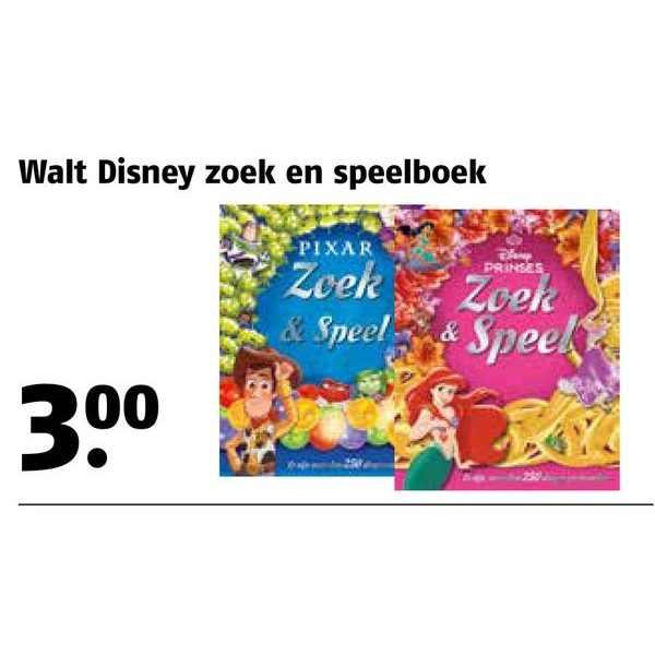 Walt Disney zoek en speelboek