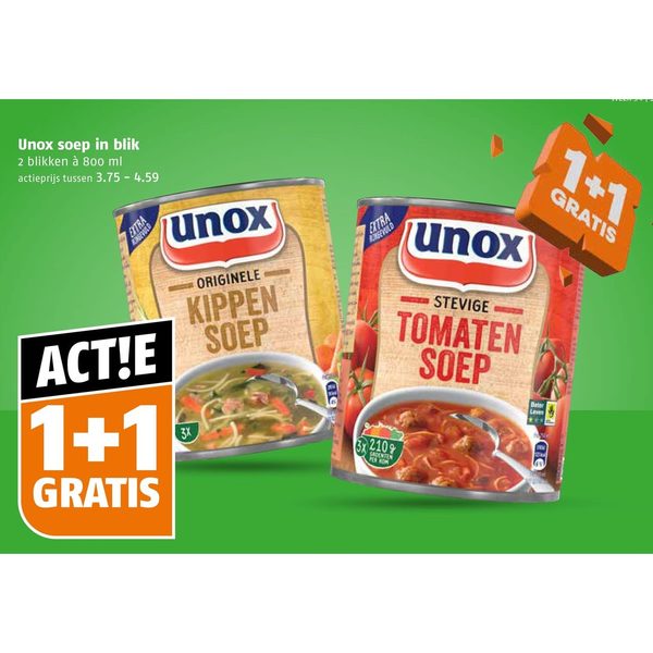 Unox soep in blik