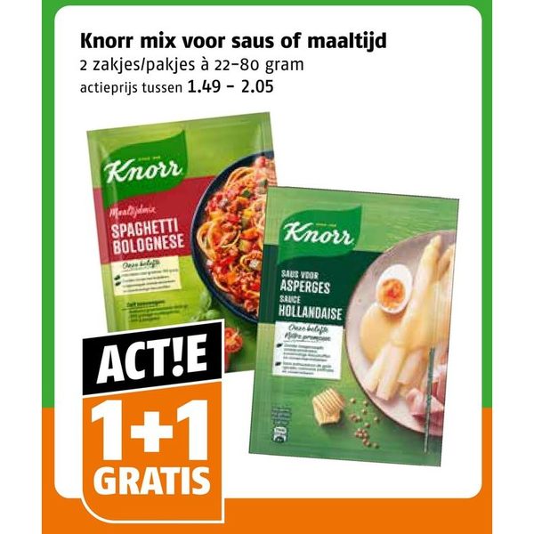 Knorr mix voor saus of maaltijd