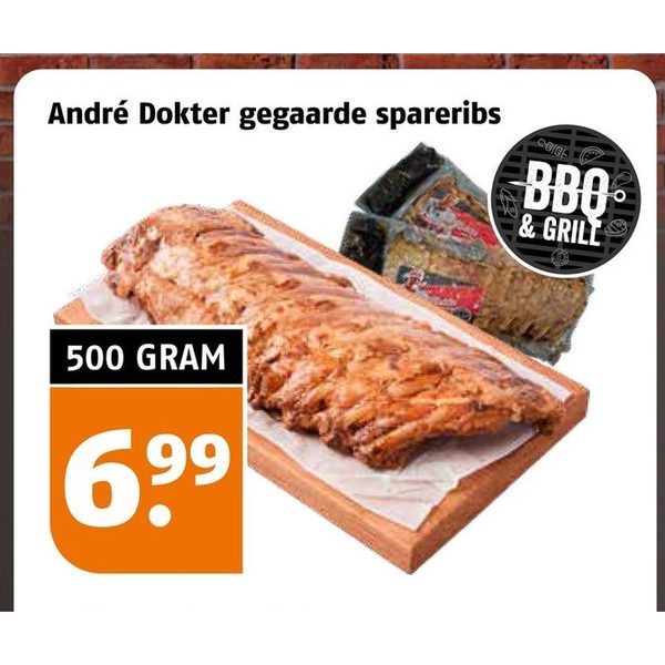 André Dokter gegaarde spareribs