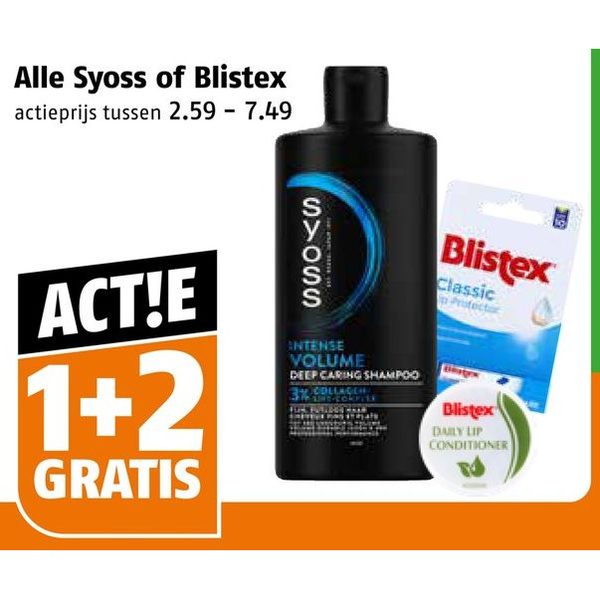 Syoss of Blistex verzorgingsproducten