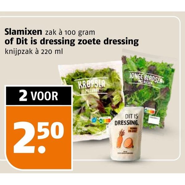 Slamixen of Dit is dressing zoete dressing