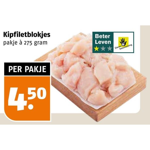 Kipfiletblokjes