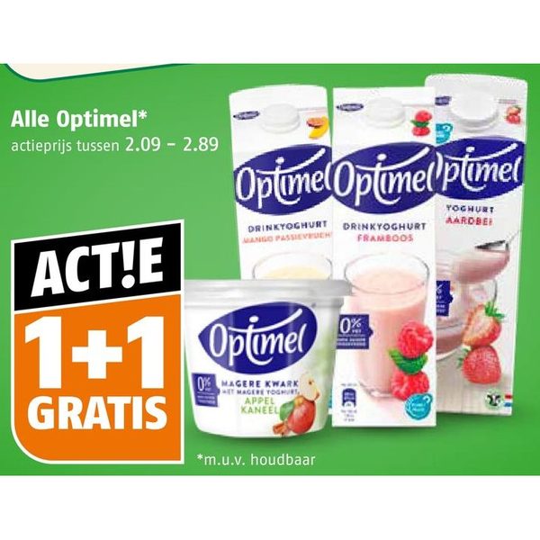 Optimel drinkyoghurt en kwark
