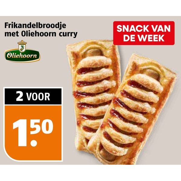Frikandelbroodje met Oliehoorn curry