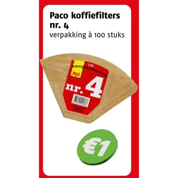 Paco koffiefilters nr. 4
