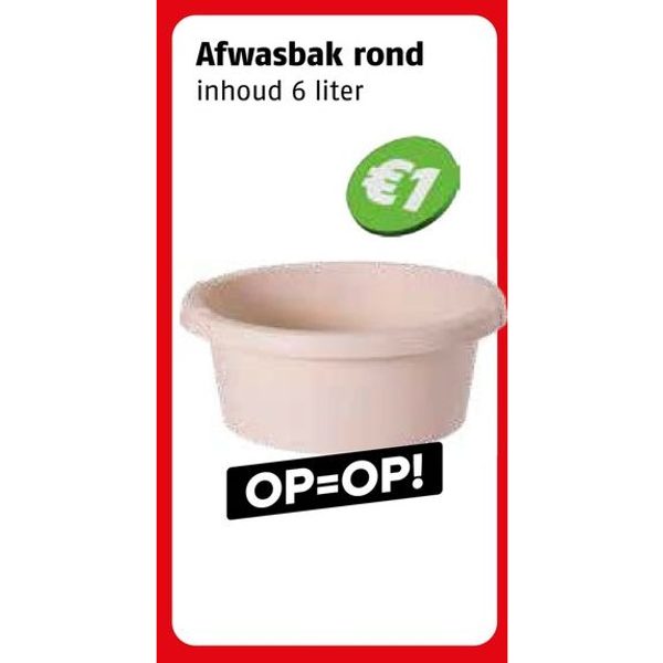 Afwasbak rond