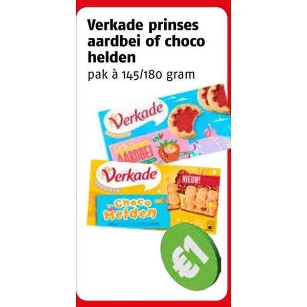 Verkade prinses aardbei of choco helden