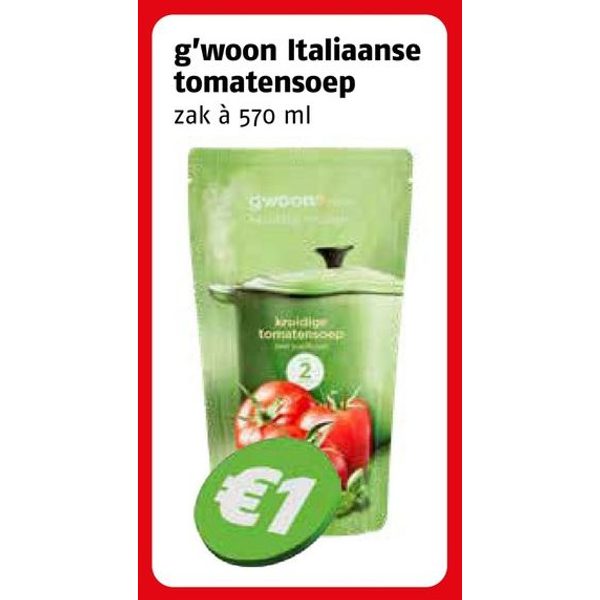 g'woon Italiaanse tomatensoep