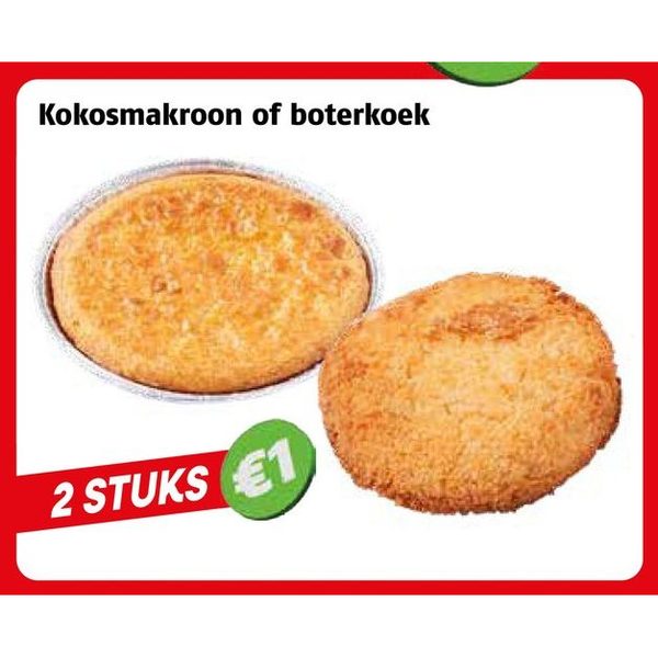 Kokosmakroon of boterkoek