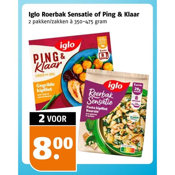 Iglo Roerbak Sensatie/Ping & Klaar
