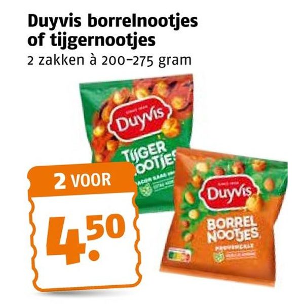 Duyvis borrelnootjes of tijgernootjes