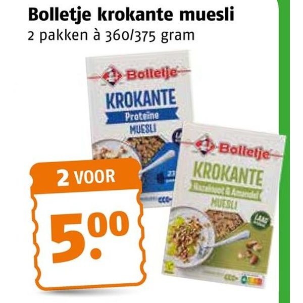 Bolletje krokante muesli