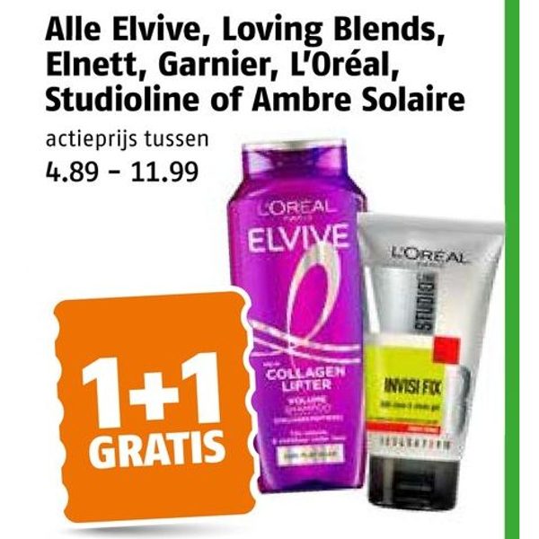 Elvive, Loving Blends, Elnett, Garnier, L'Oréal, Studioline of Ambre Solaire
