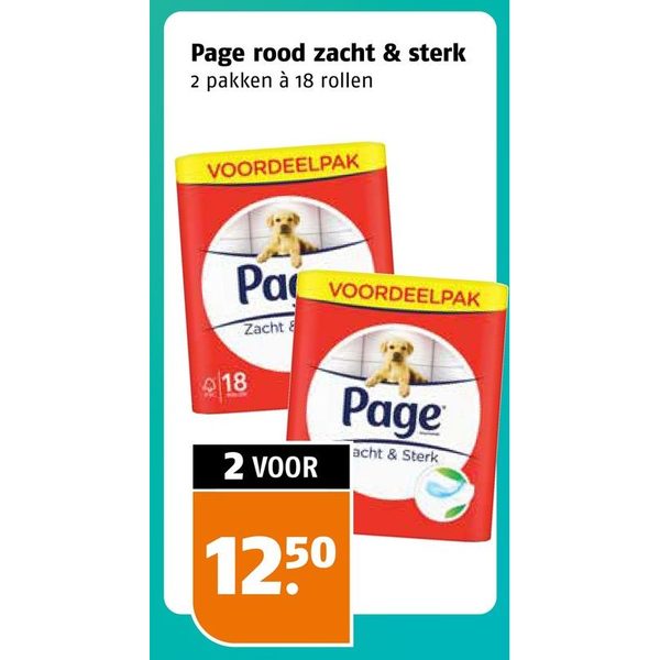Page rood zacht & sterk toiletpapier