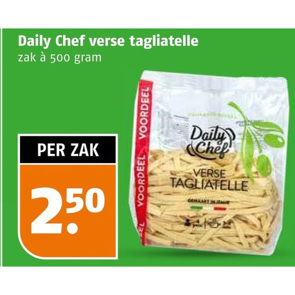 Daily Chef verse tagliatelle