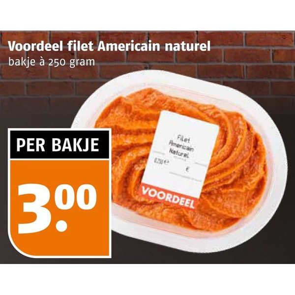 Voordeel filet Americain naturel