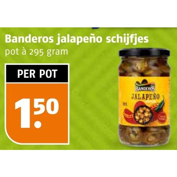 Banderos jalapeño schijfjes