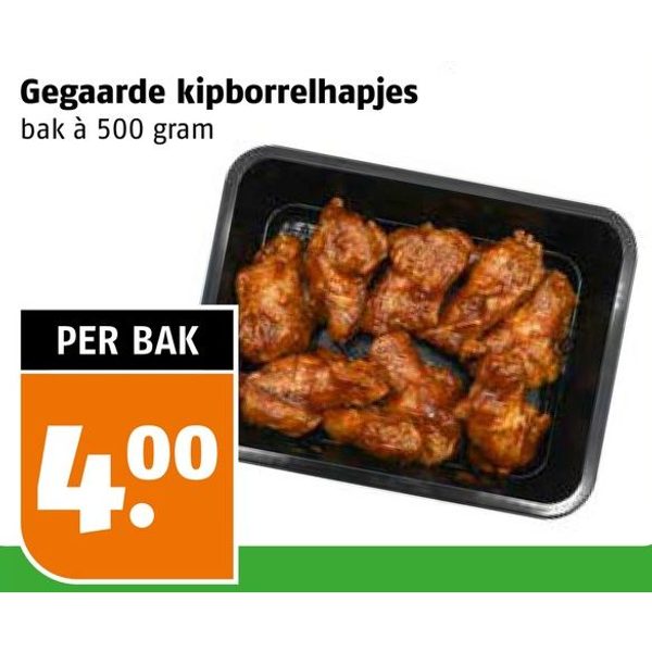 Gegaarde kipborrelhapjes