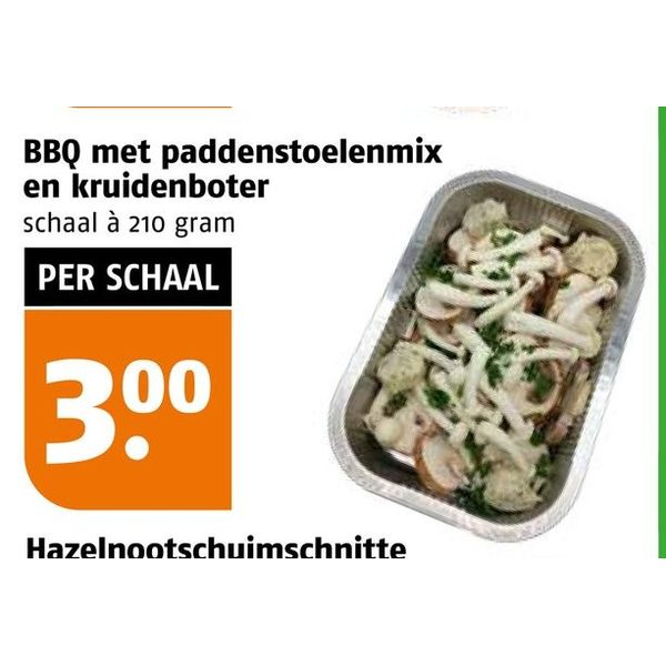 BBQ met paddenstoelenmix en kruidenboter