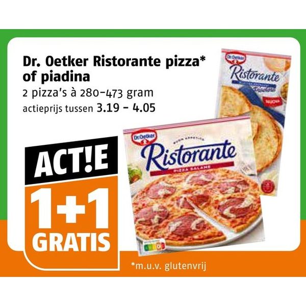 Dr. Oetker Ristorante pizza of piadina