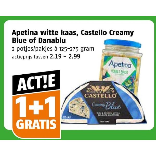 Apetina witte kaas, Castello Creamy Blue of Danablu