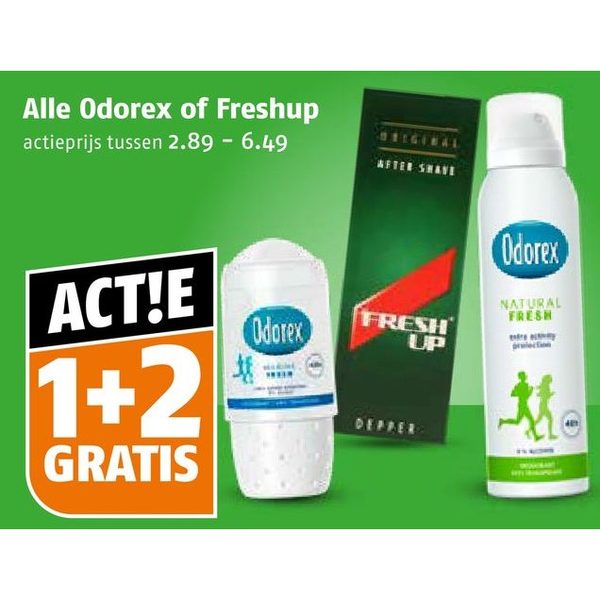 Odorex of Freshup deodorant