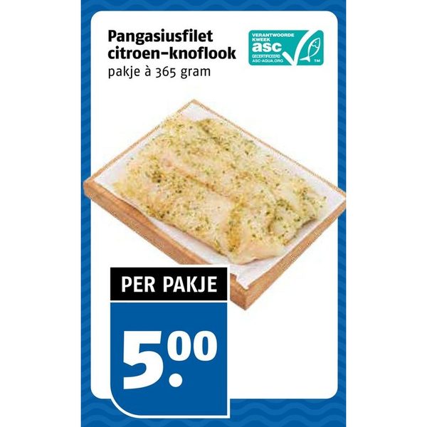 Pangasiusfilet citroen-knoflook