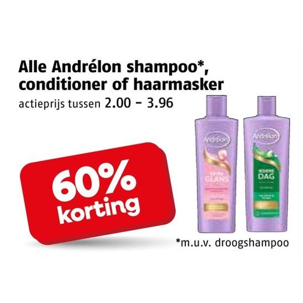 Alle Andrélon shampoo, conditioner of haarmasker