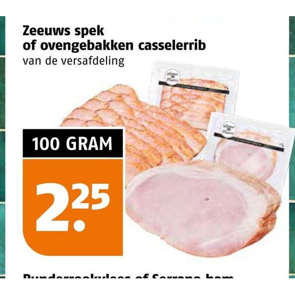 Zeeuws spek of ovengebakken casselerrib