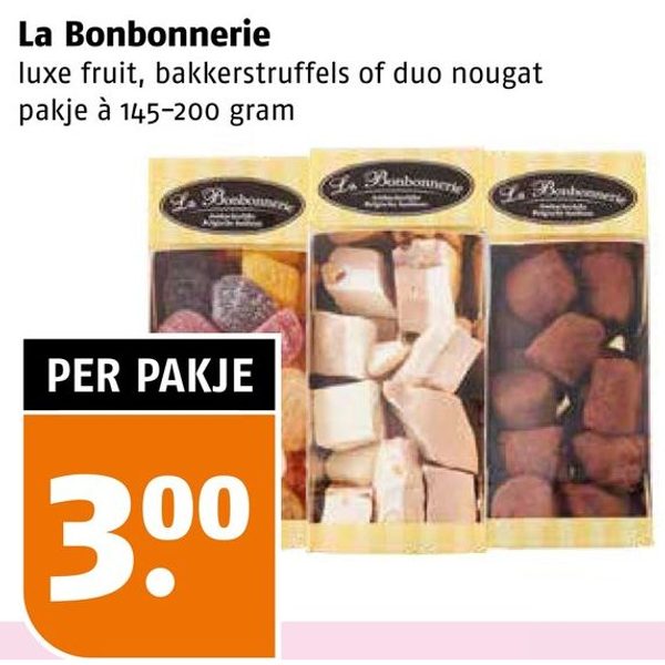 Luxe fruit, bakkerstruffels of duo nougat