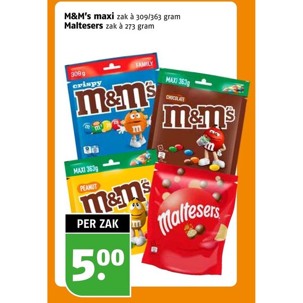 M&M's maxi zak / Maltesers zak