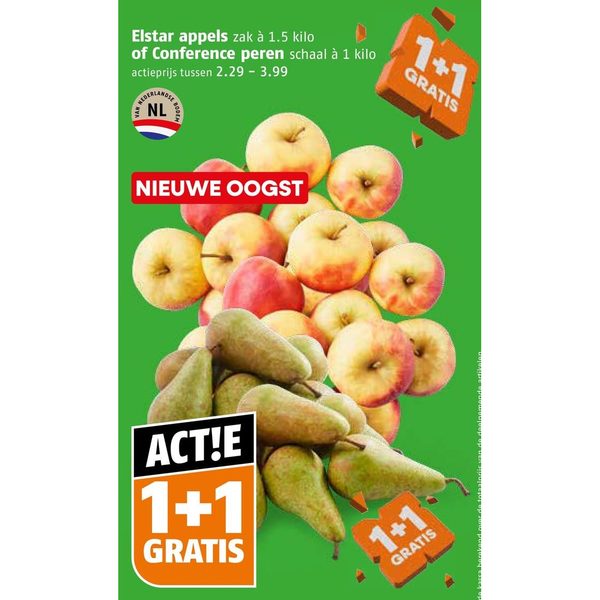 Elstar appels of Conference peren