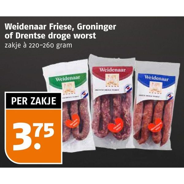 Weidenaar droge worst