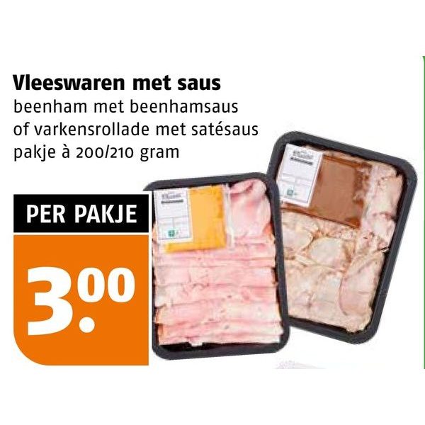Vleeswaren met saus