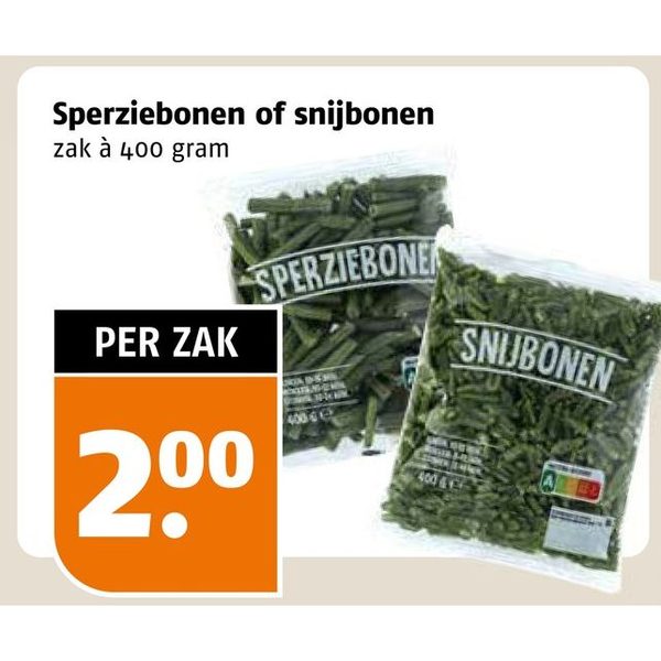 Sperziebonen of snijbonen